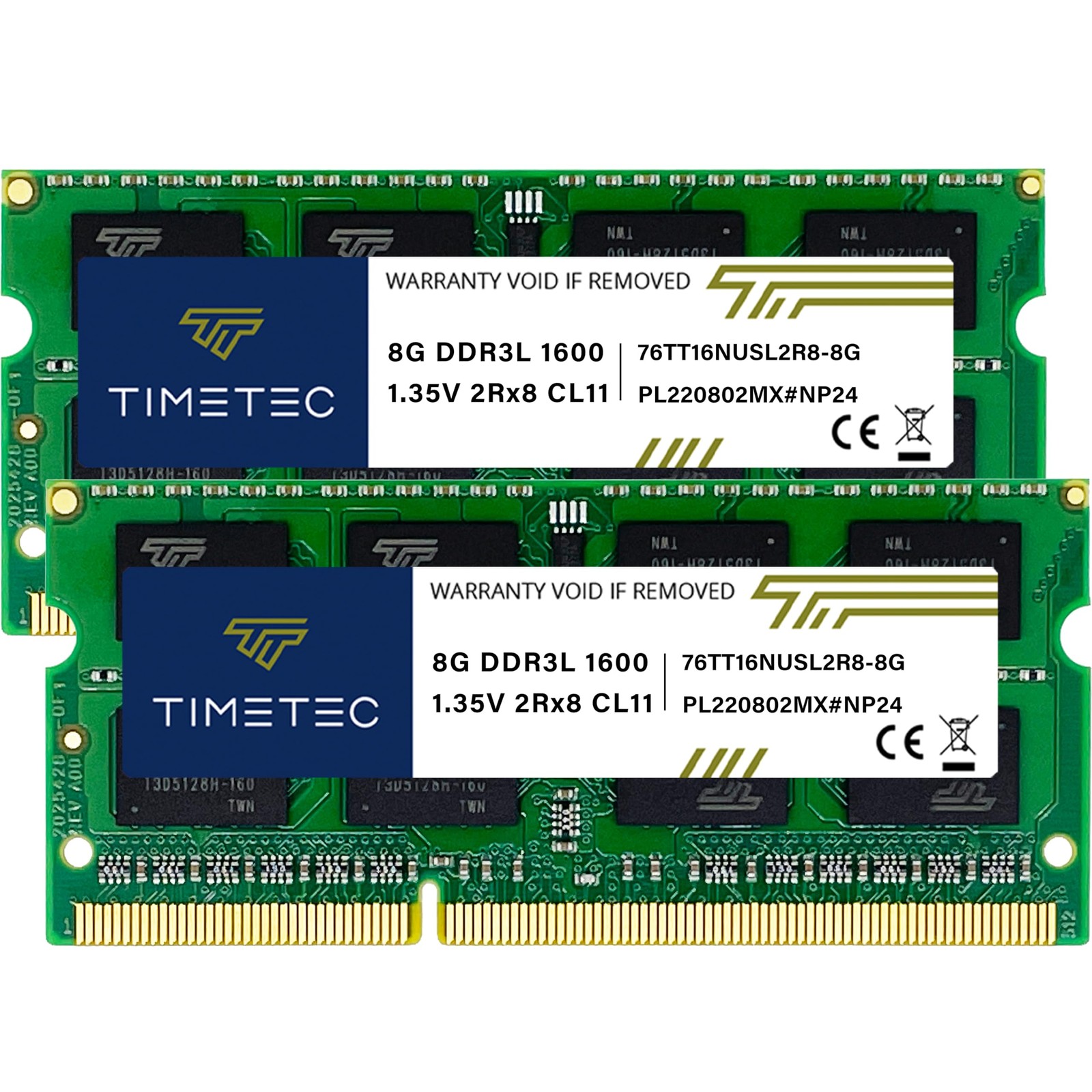 Premium 16GB Kit 2x8GB DDR3L 1600MHz PC3L12800 2Rx8 SODIMM Laptop RAM