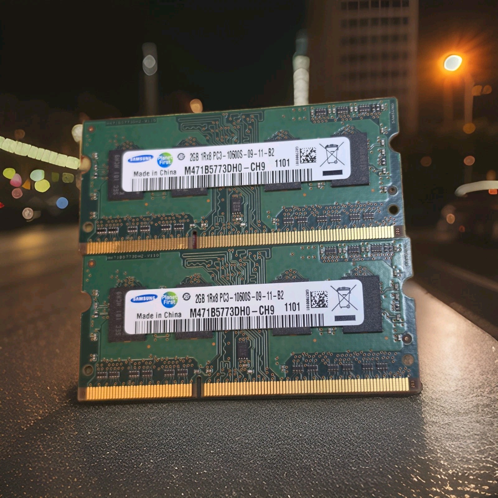 USED Samsung M471B5773DH0-CH9 4 GB (2 x 2GB) PC3-10600S Laptop Memory Ram 1Rx8