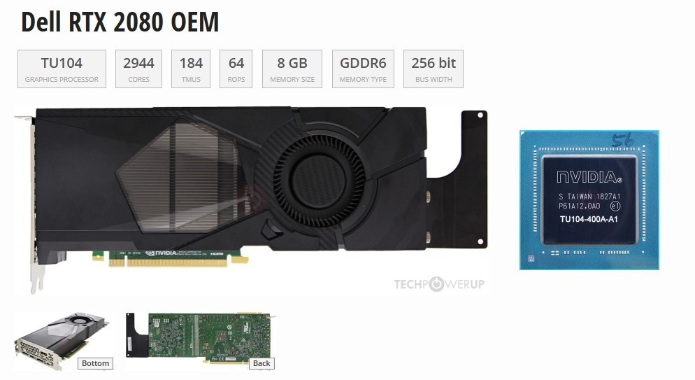 Dell 65MD7✅RTX 2080 8GB GDDR6 Graphics Card✅3x DP HDMI ✅