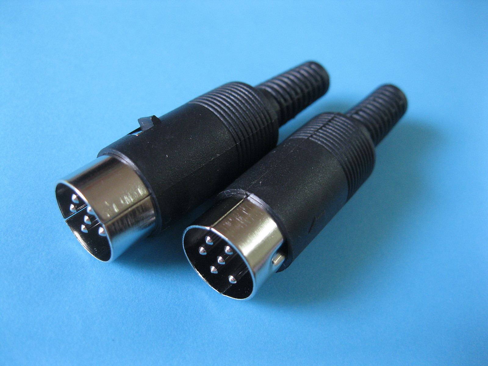 10 pcs Standard DIN Plug 6 Pin Male Connector with Plastic Handle New