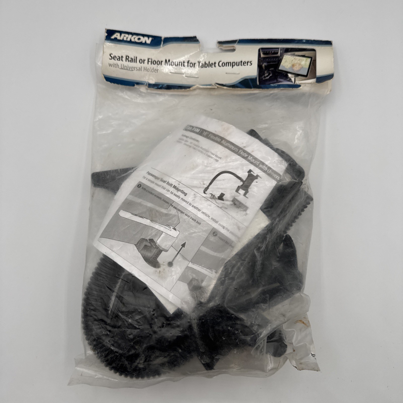 Arkon Car Seat Rail or Floor Slim-Grip Tablet Computers Mount 18" TAB-FSM