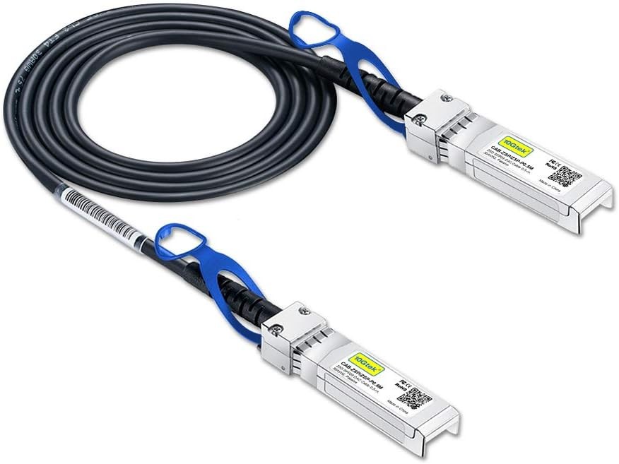 10Gtek 25G SFP+ DAC Cable - 25GBASE-CR SFP28 to SFP28 Passive Direct Attach Copp