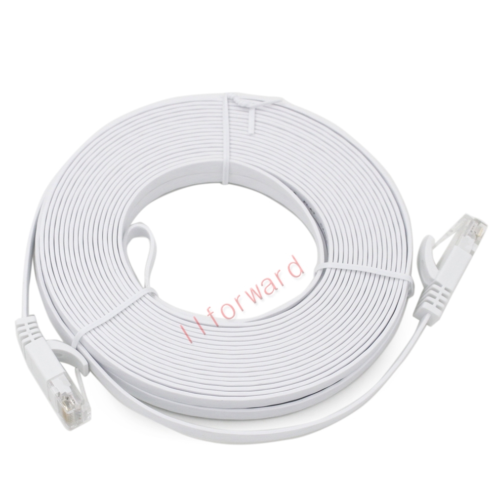 10M 30FT Cat 6 Flat RJ45 Ethernet Network Internet Lan DSL Router Xbox Cable UTP