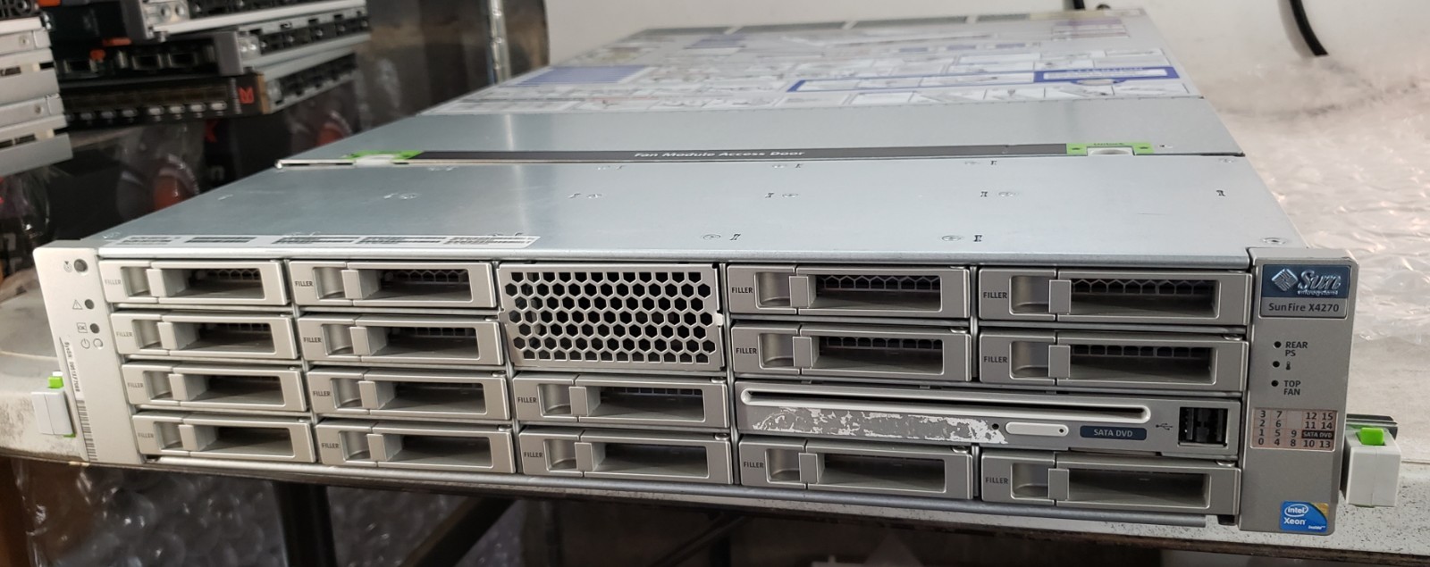 Oracle SunFire X4270 Server 2x Intel L5520 32GB PC3-10600R RAM NO HDD w/ 2x PSU
