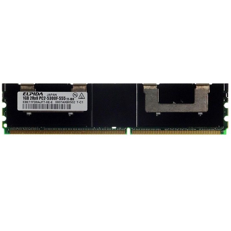 Elpida DDR2 RAM Memory 1GB 2Rx8 PC2-5300F-555 11-B0 Replacement Server IBM