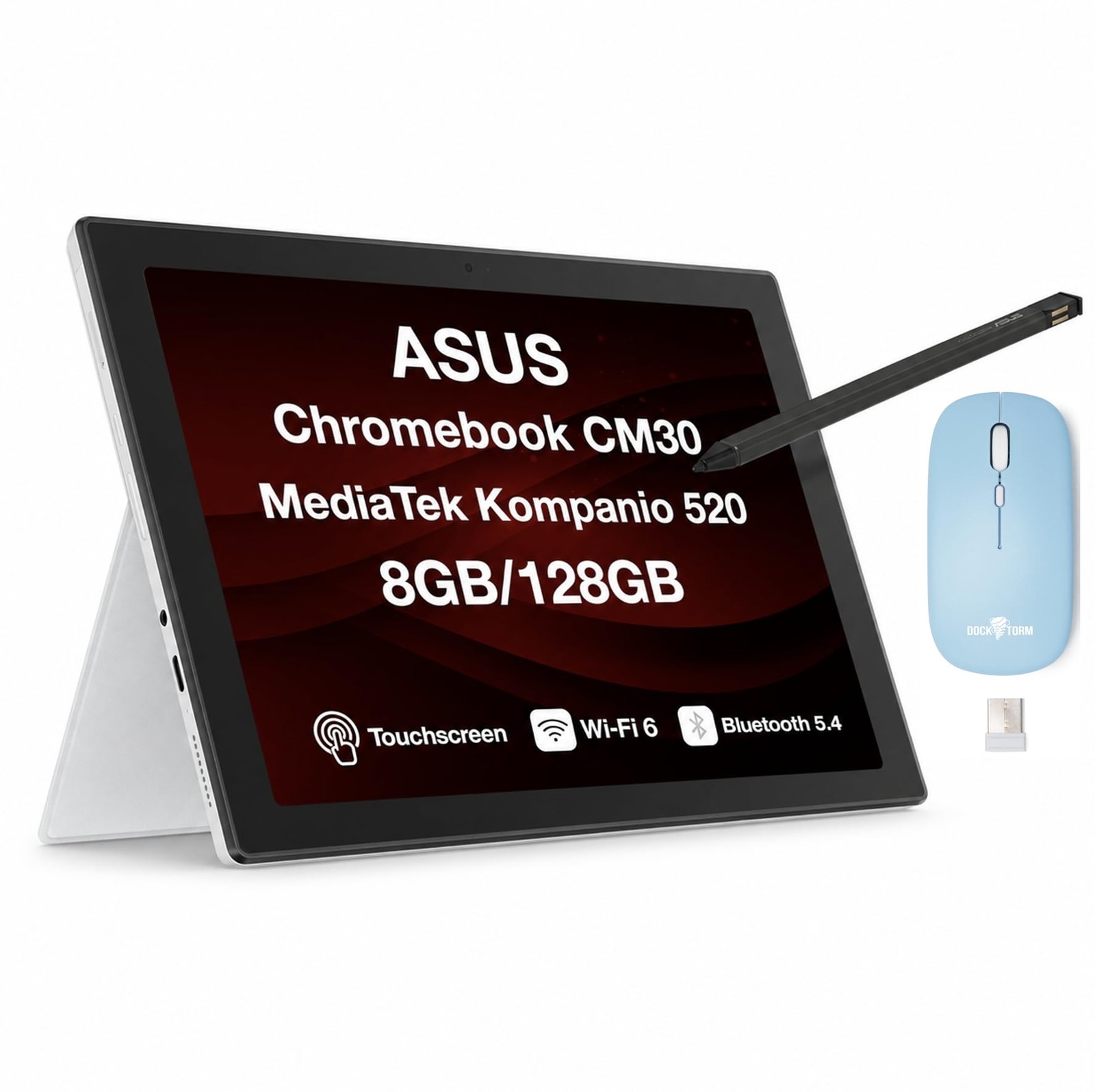 ASUS Amazon ASUS CM30 2-in-1 Chromebook 10.5 in MediaTek Kompanio 520 8GB RAM