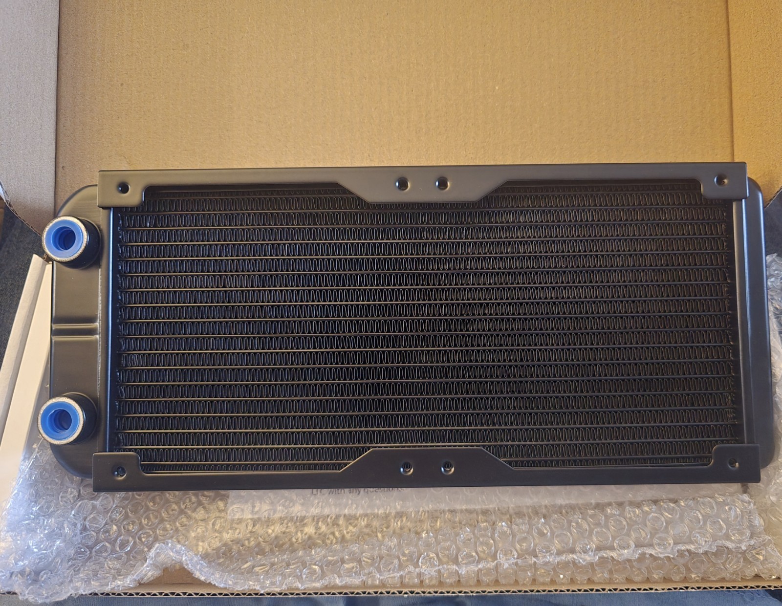 Shott Tech RAD240A Aluminum Water Cooling Radiator, 240mm, Slim Dual, Black