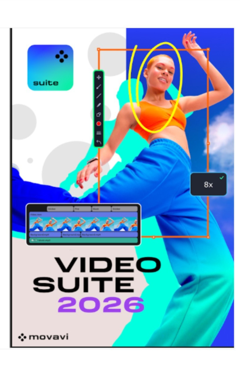 Movavi Video Suite 2026  Lifetime Convert Videos ,Edit + Effects Store 1yr