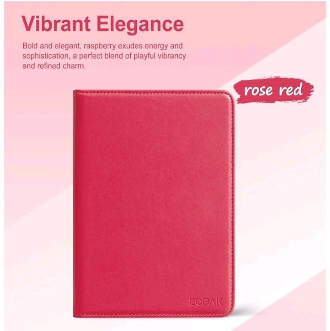 CoBak Case with Stand for 7" Ereader, Not Compatible with Lenovo Tablets in Pink