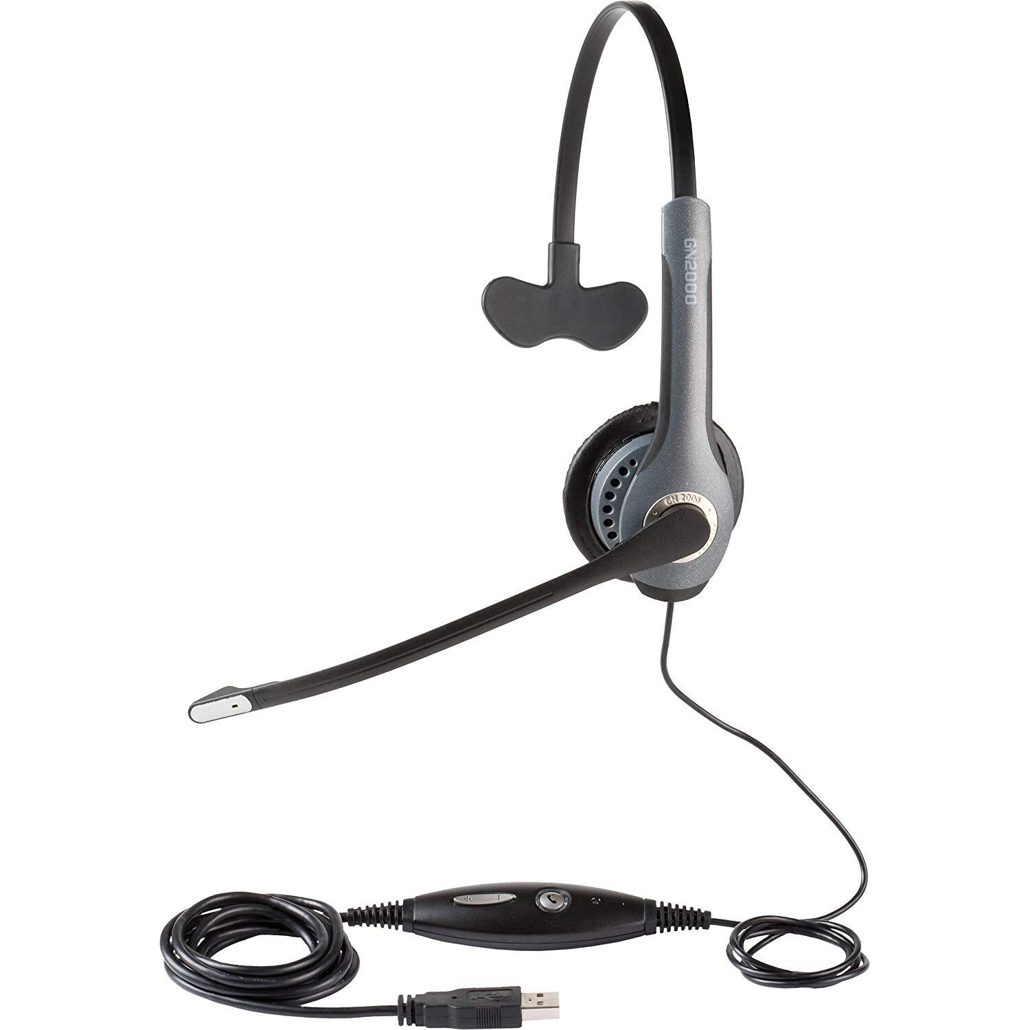 Jabra GN2000 Monaural CIPC Plug-and-Play NC USB Wired Headset(25 Pack)