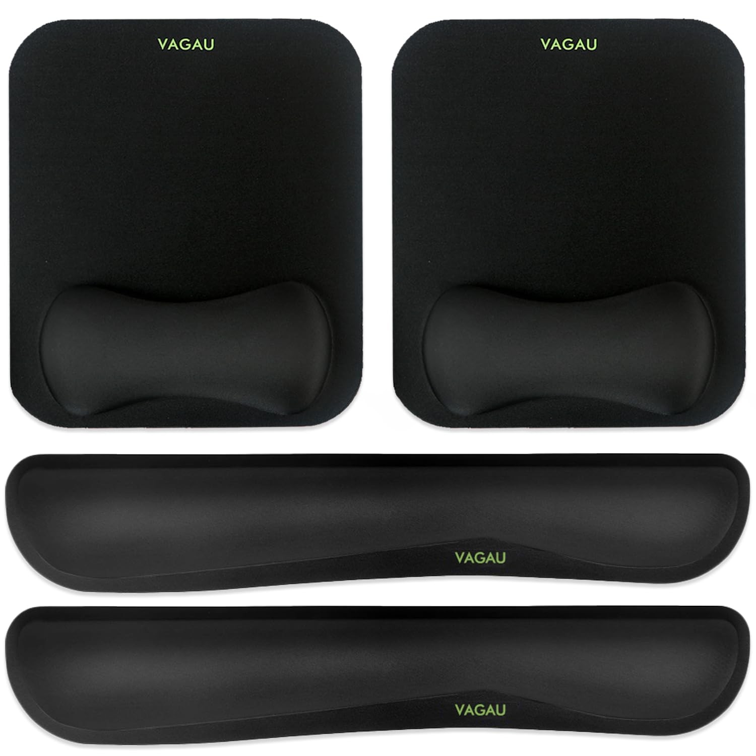 VAGAU Premium Keyboard Wrist Rest and Mouse Pad Wrist Support, Ergonomic Memo...