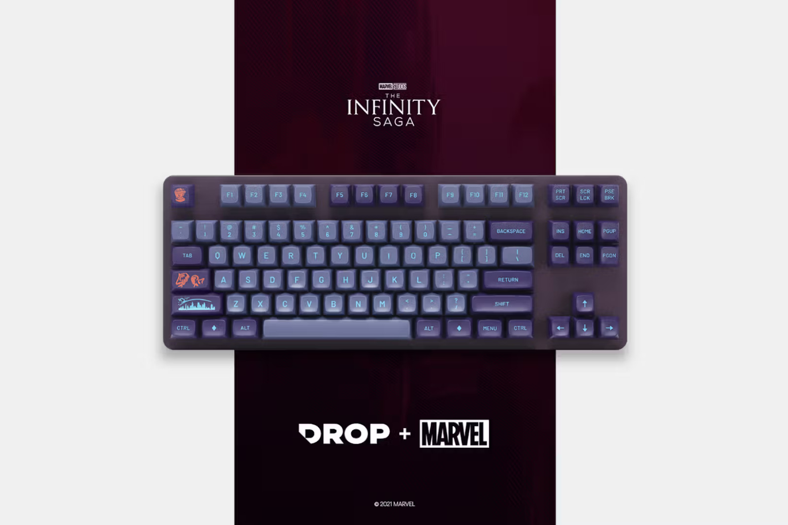 DROP Marvel INFINITY WAR Custom MT3 Keycap Set ABS Hi-Profile (UNUSED)