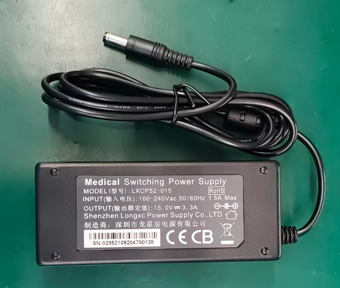 LXCP52-015 15V 3.3A Medical Equipment Physical Therapy Devices Power Adapter