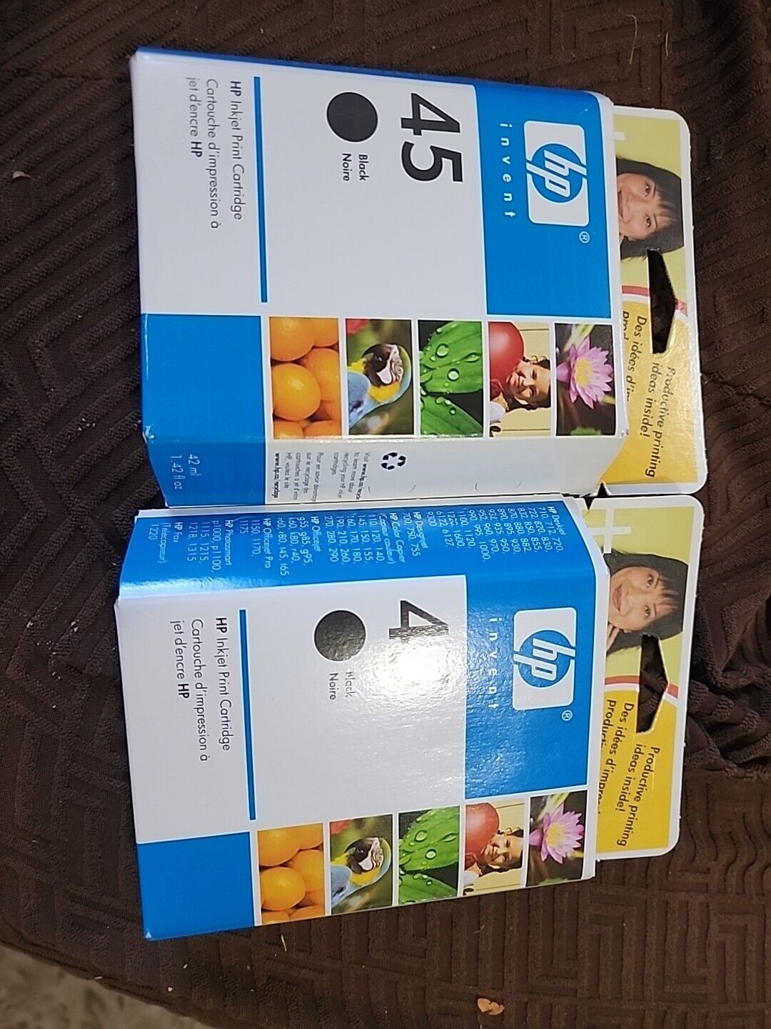 Hp Invent 45 Black C6642-80002  Contains 2 New Boxes