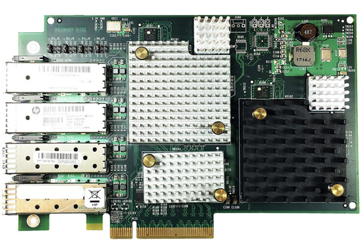 Hpe EMULEX 8G FC 4-Port LPE12004 5697-2043 PCIe - Bracket Mount Not Included