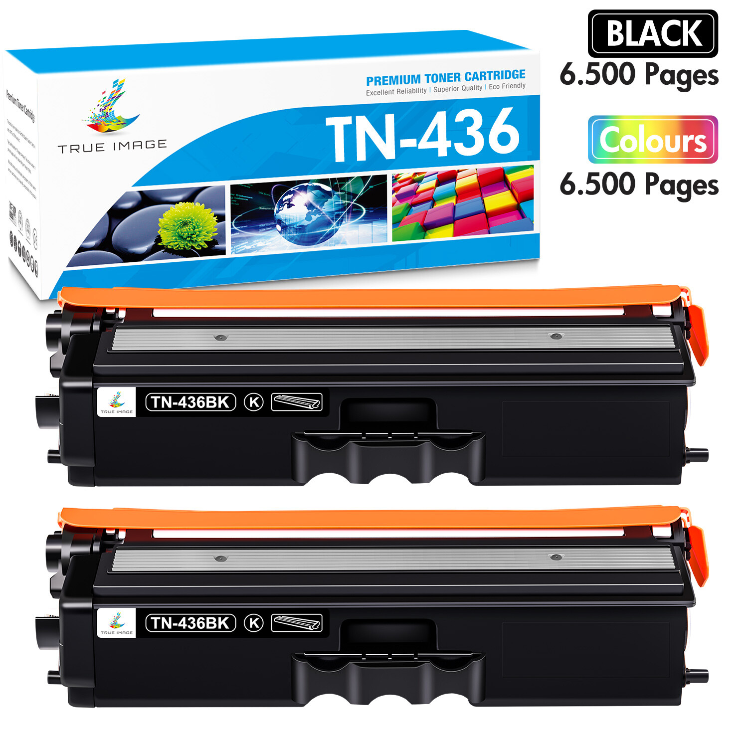 2PK TN436 High Yield Toner Compatible for Brother TN433 HL-L8360CDW MFC-L8900CDW
