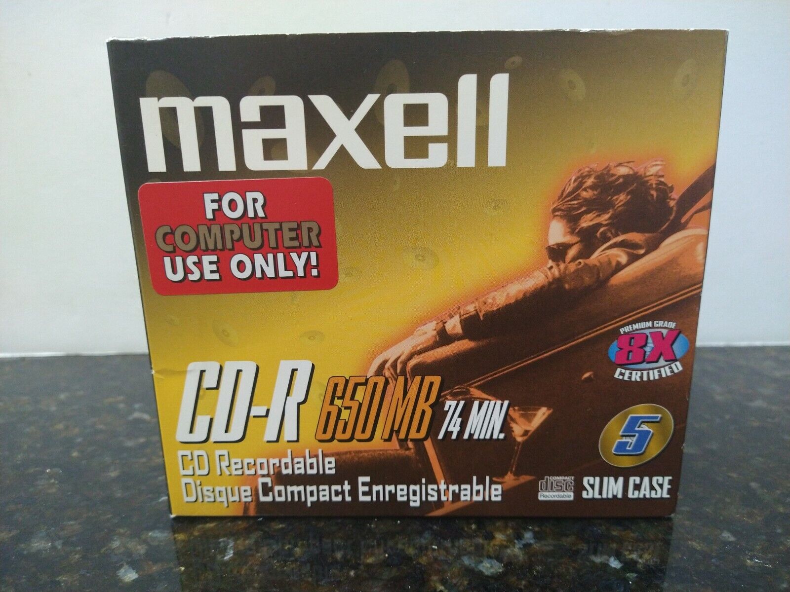 Maxell CD-R CD Recordable, 650 Megabyte 74 Minute Pack of 4 Unused in Box 