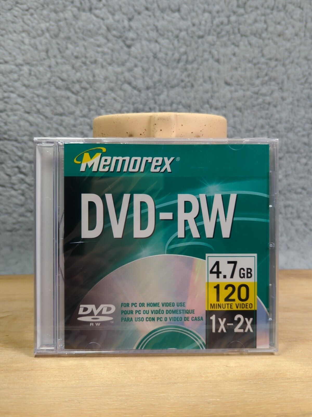 Sealed Memorex DVD-RW 4.7 GB 1X - 2X or 120 Minute Video