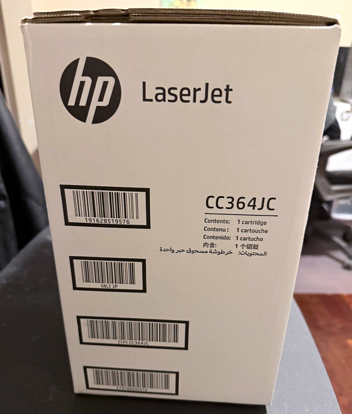 HP Genuine Original LaserJet Black Toner Cartridge CC364JC for P4015 P4515