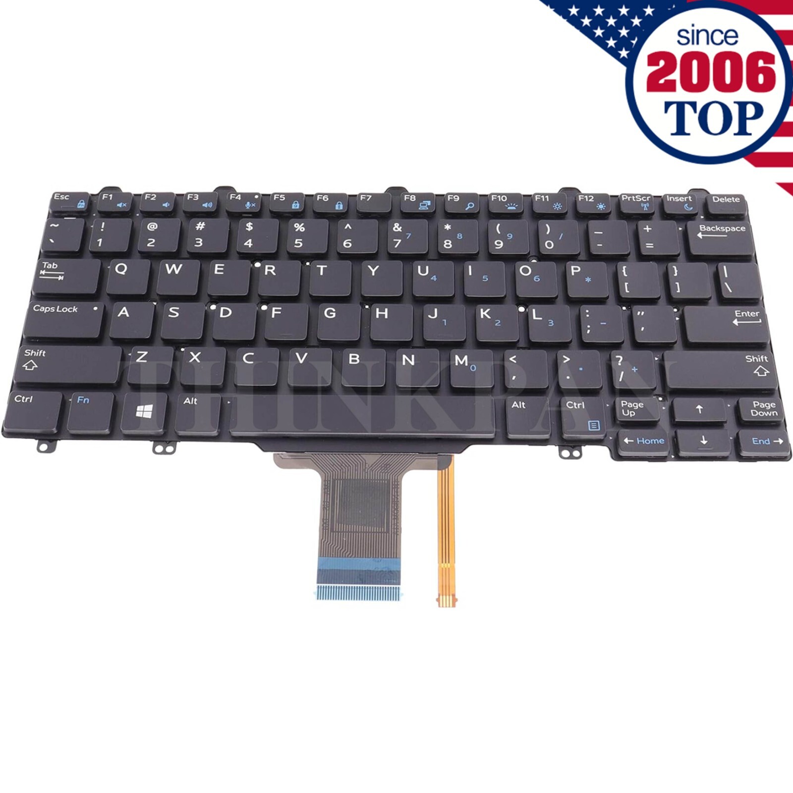 US Laptop Backlit Keyboard for Dell Latitude E7250 E5250 E5270 5250 7250 3P2DR
