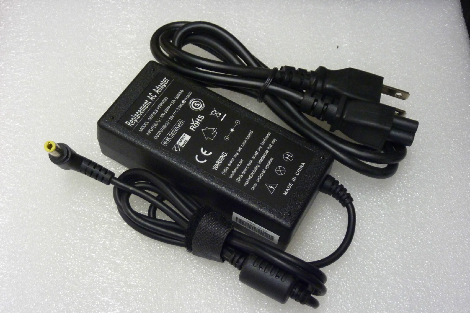 AC Adapter Cord Charger Toshiba Satellite T235D-S1340 T235D-S1345 T235D-S1360
