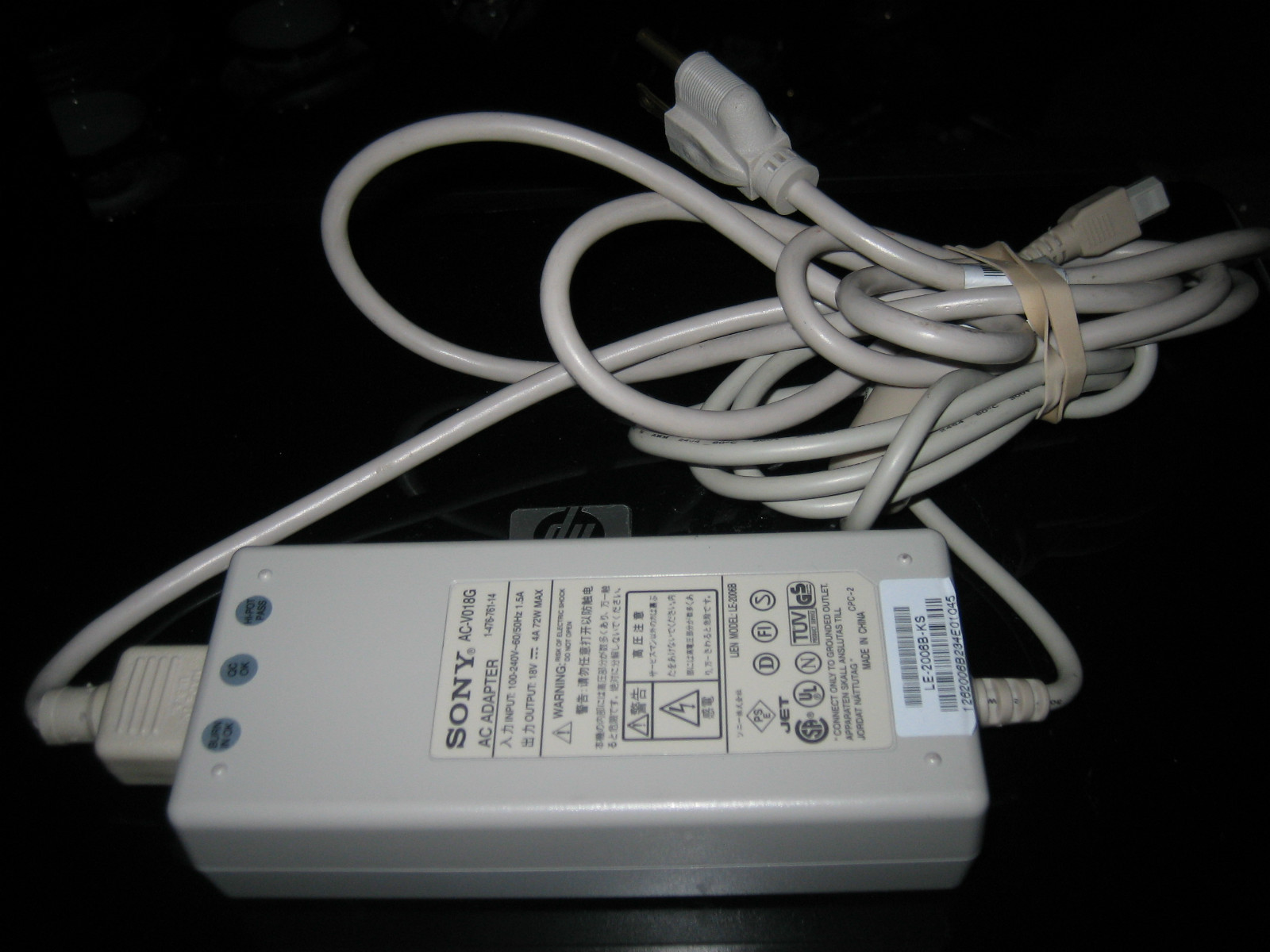 Sony #AC-V018G Laptop Power Adapter