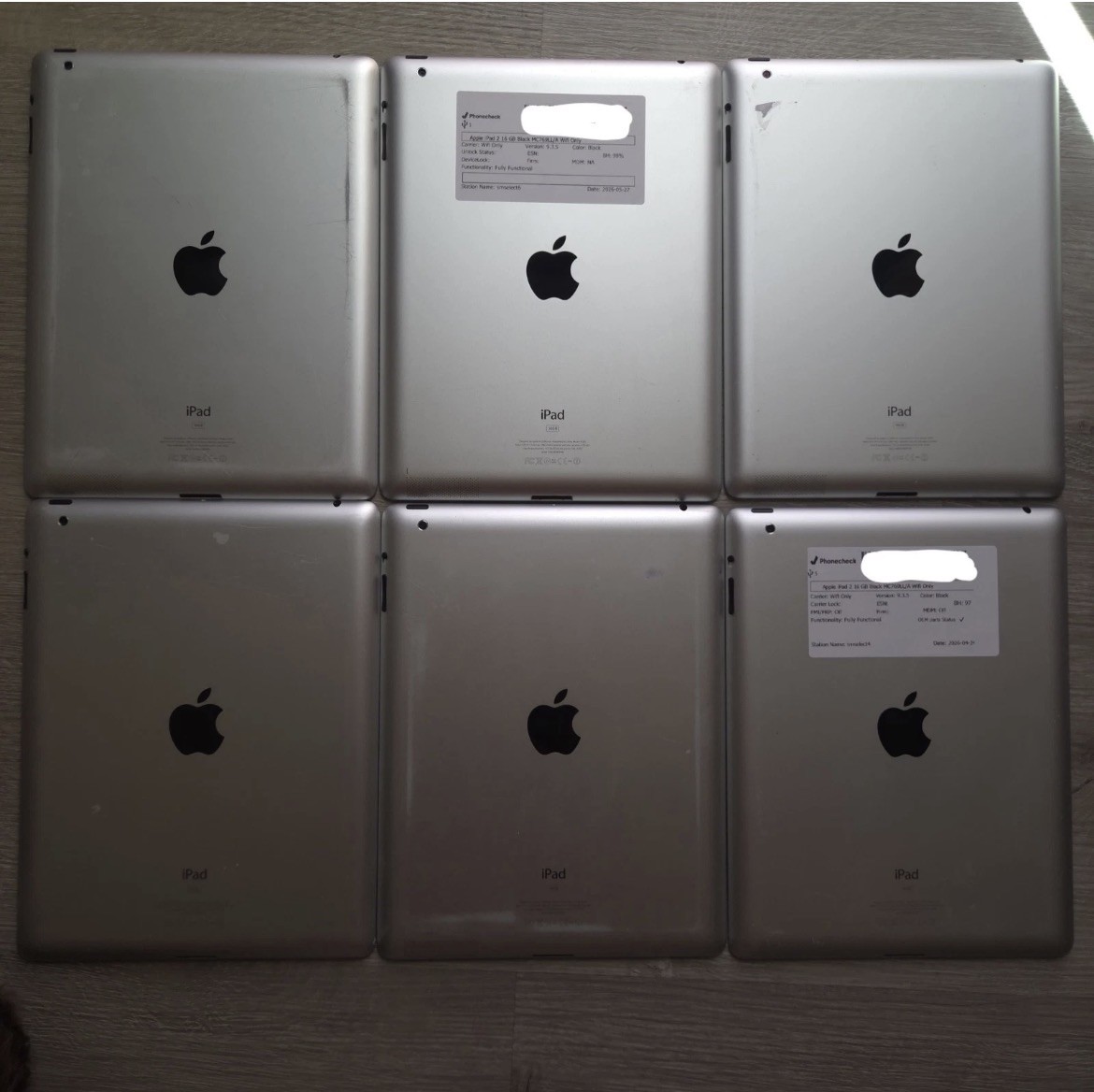  6 Apple iPad 2nd Gen A1395 16GB UNLOCKED