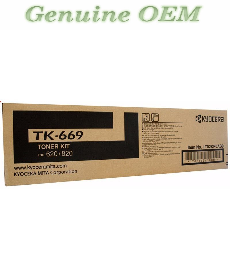 1T02KP0CS0/TK669,TK-669 Original OEM Kyocera Toner, Black High Yield Genuine
