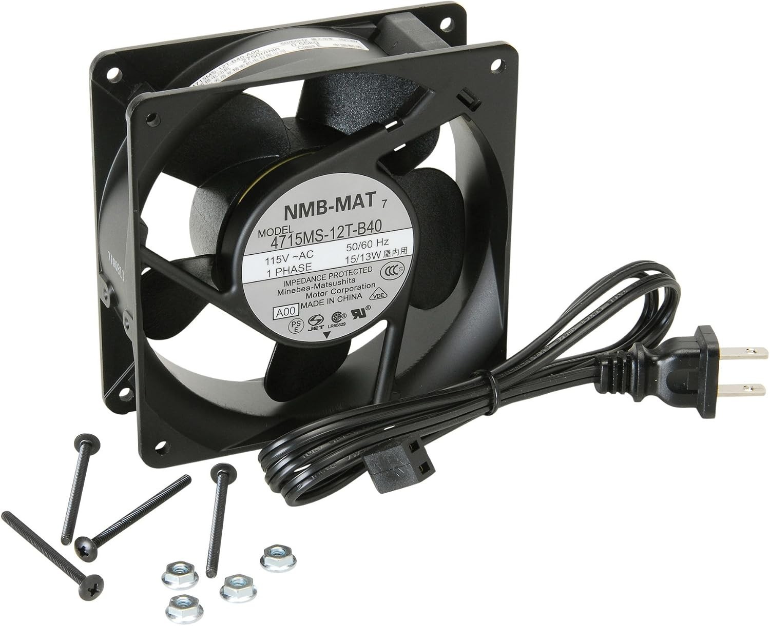 Middle Atlantic 115V Fan, Cord and Hardware Included Fan Size: 4.5"