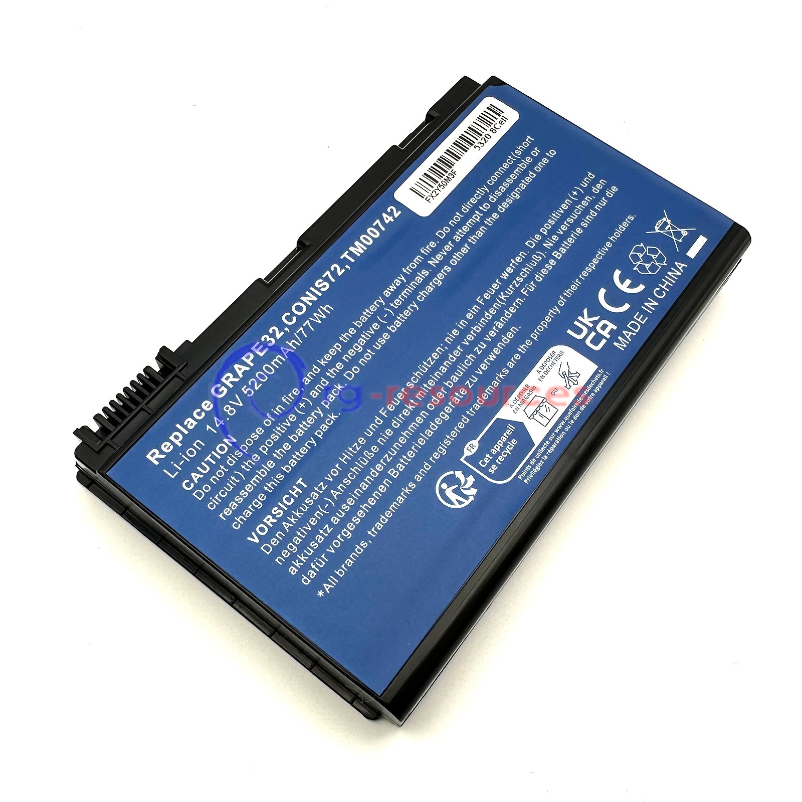 8Cell Battery for Acer Extensa 5210 5220 5230 5620Z 7420 TM00741 TM00742 GRAPE32
