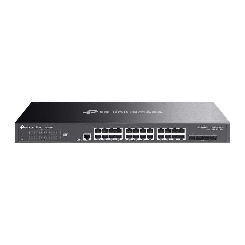 TP-Link SG3428X | Omada 24-Port Gigabit L2+ Managed Switch | 4* 10GE SFP+