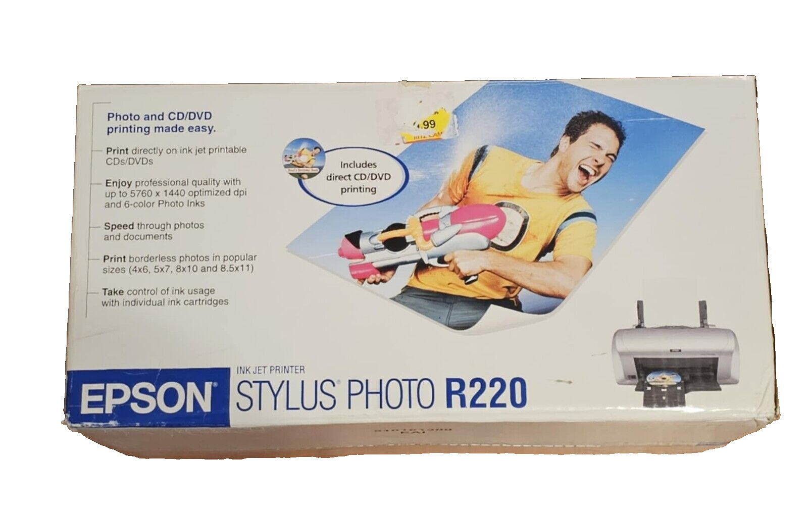 Epson Stylus Photo R220 Inkjet Printer Open Box -New