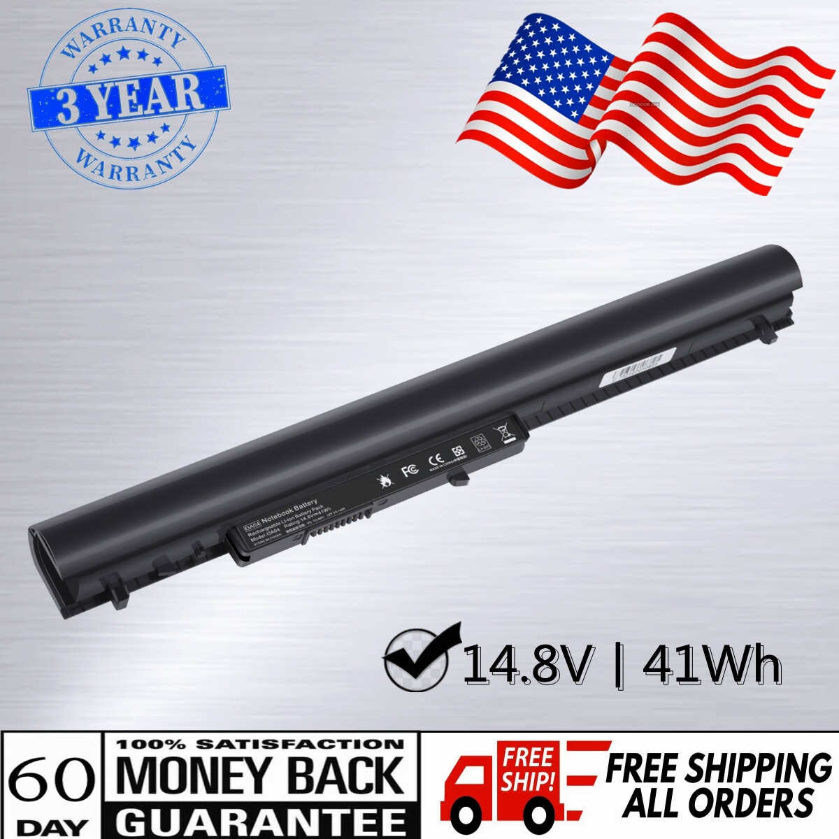 Battery For HP 15-G057CL 15-D035DX 15-g013dx 15-D 15-D037DX 15-G070NR 15.6"