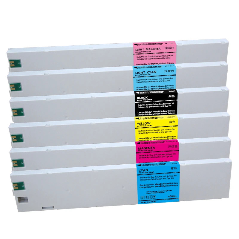 6x440ML SS21 Ink Cartridge With Eco Solvent Ink for Mimaki JV3/JV33/CJV Printer