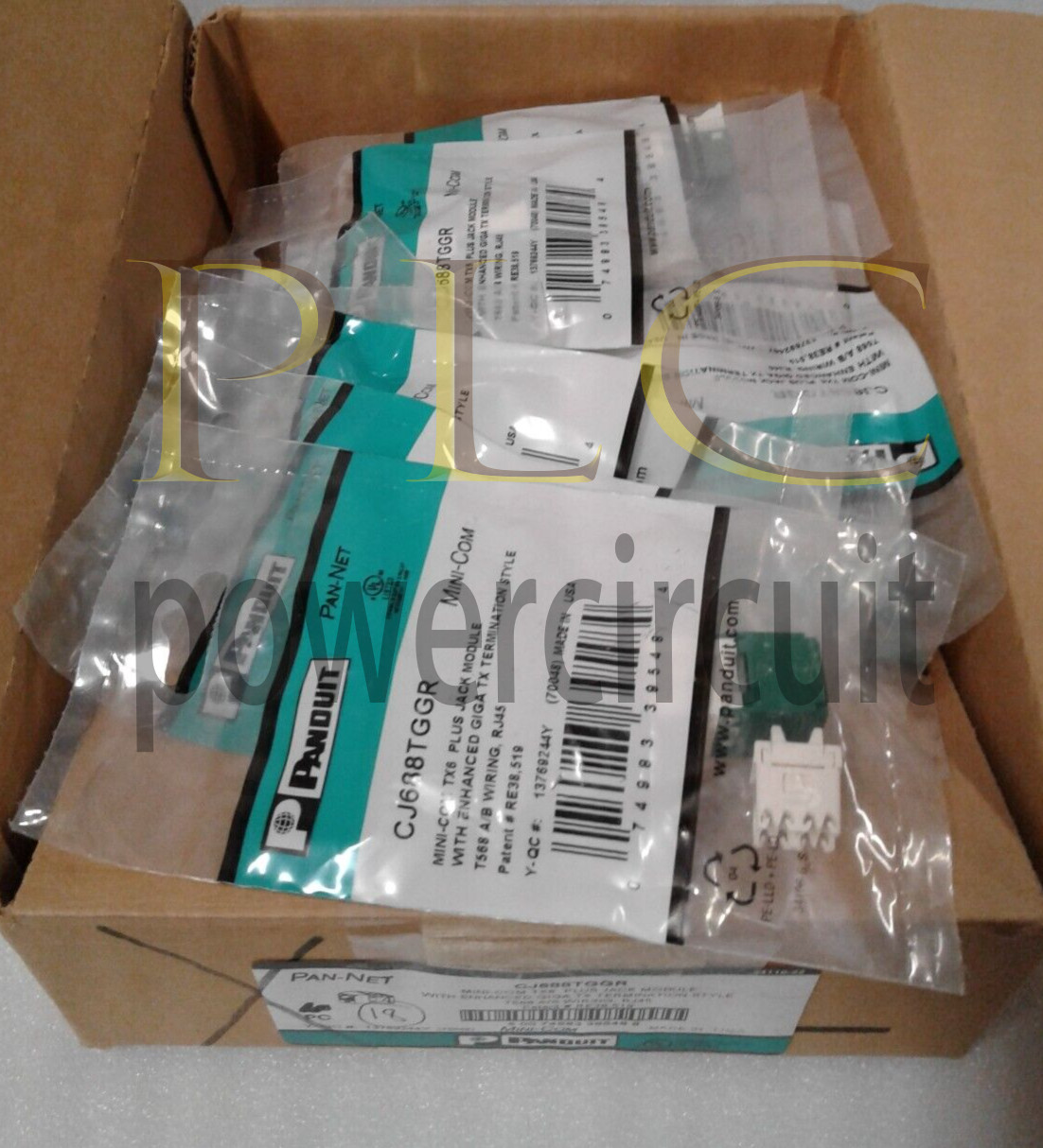 50PCS/BOX Panduit CJ688TGGR Mini-Com TX6 Plus Jack Module - Factory Sealed Packs