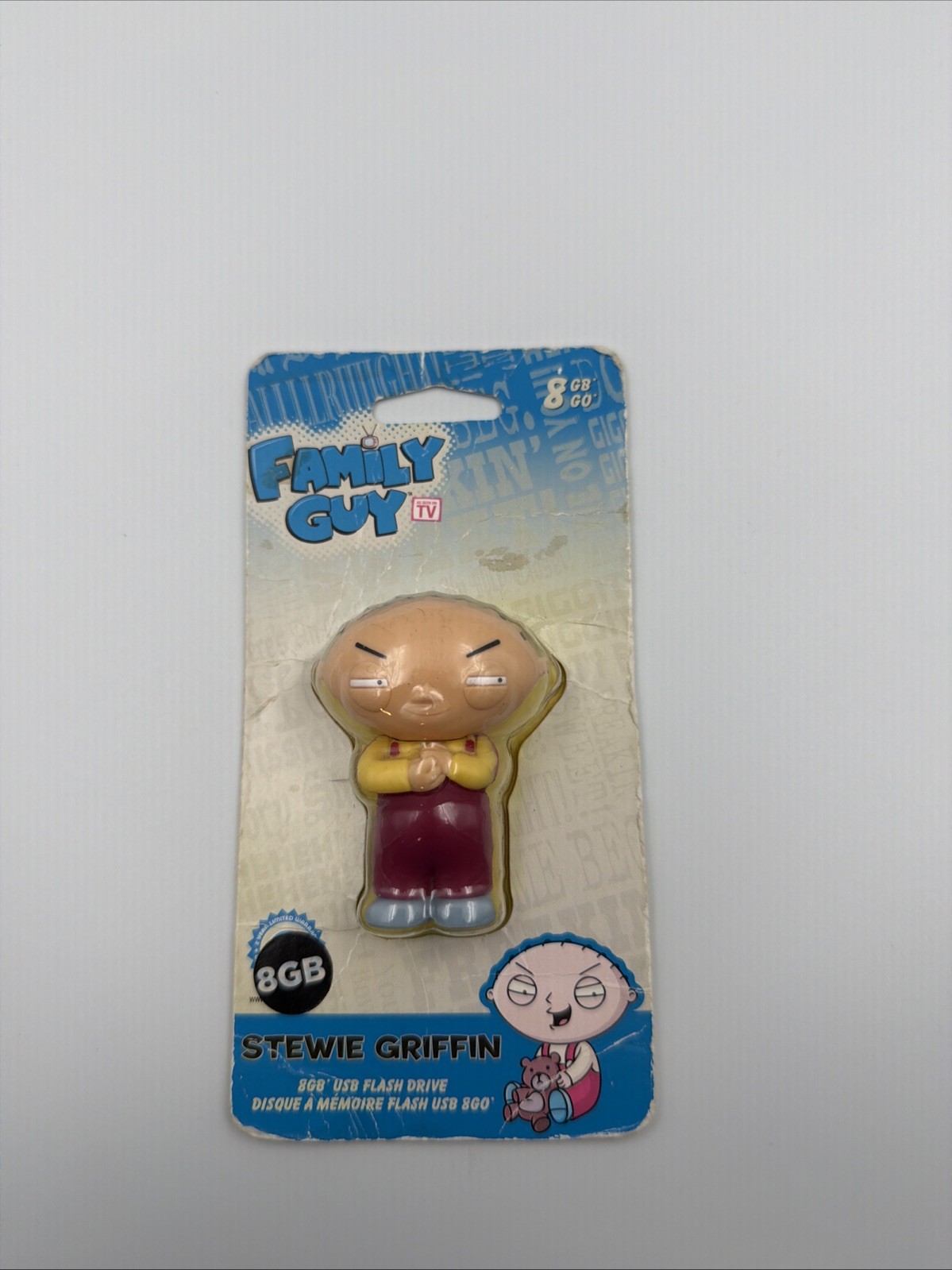 Family Guy/ Stewie 8GB USB Flash Drive - SanDisk- New / Unopened - 2011 - Rare
