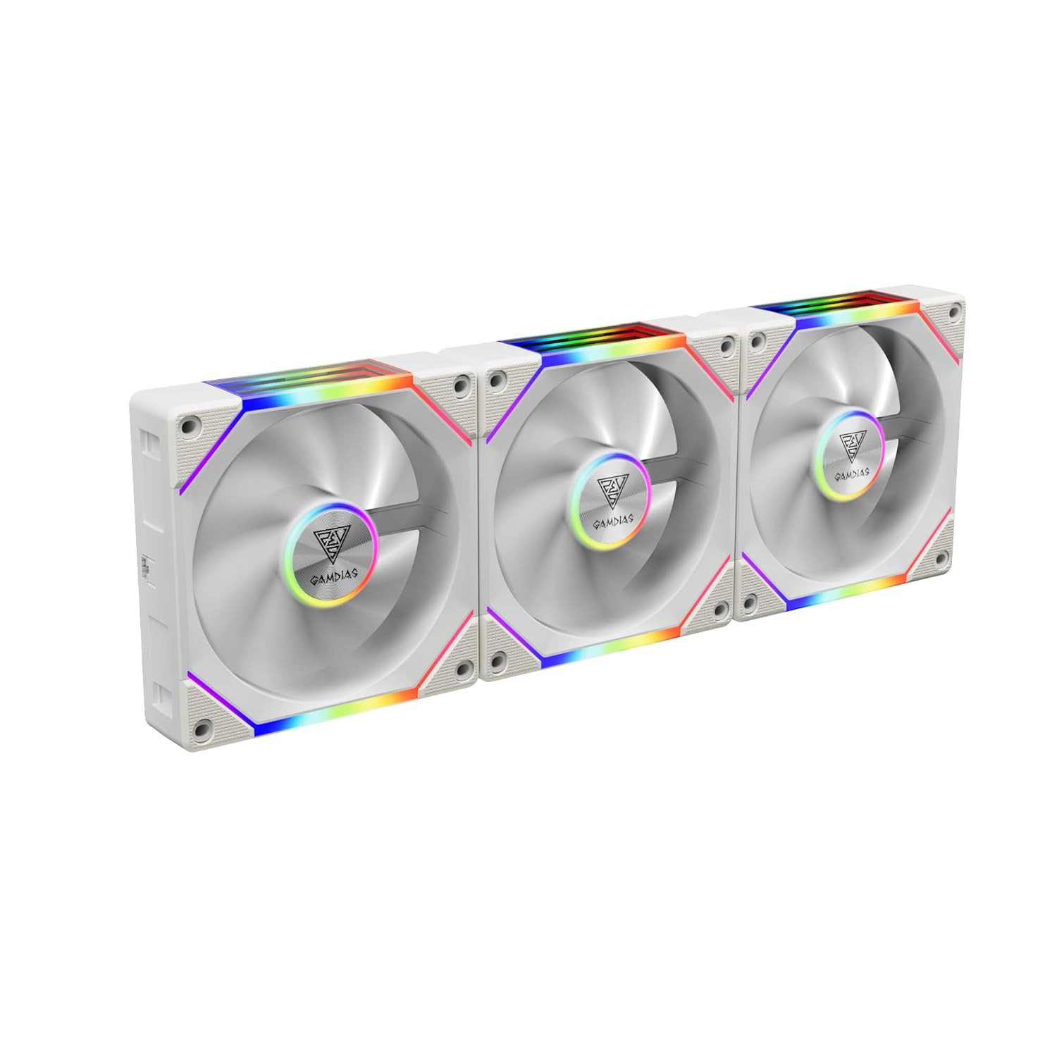AEOLUS P2-1203 120Mm ARGB PWM Fan (3 Pack, No Hub), Include Reverse Fan Blade X3