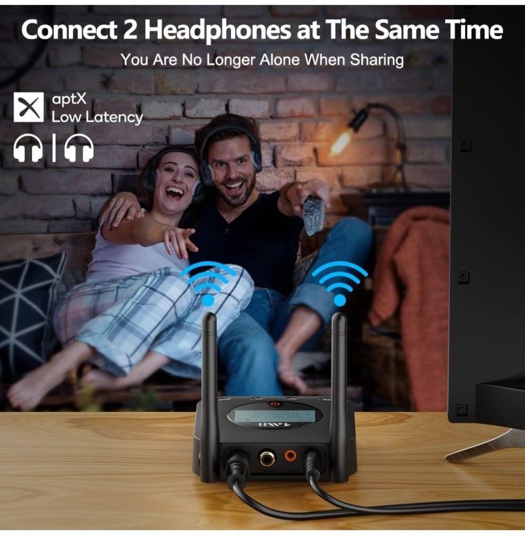 1Mii B06TX+ Long Range Bluetooth 5.2 Transmitter