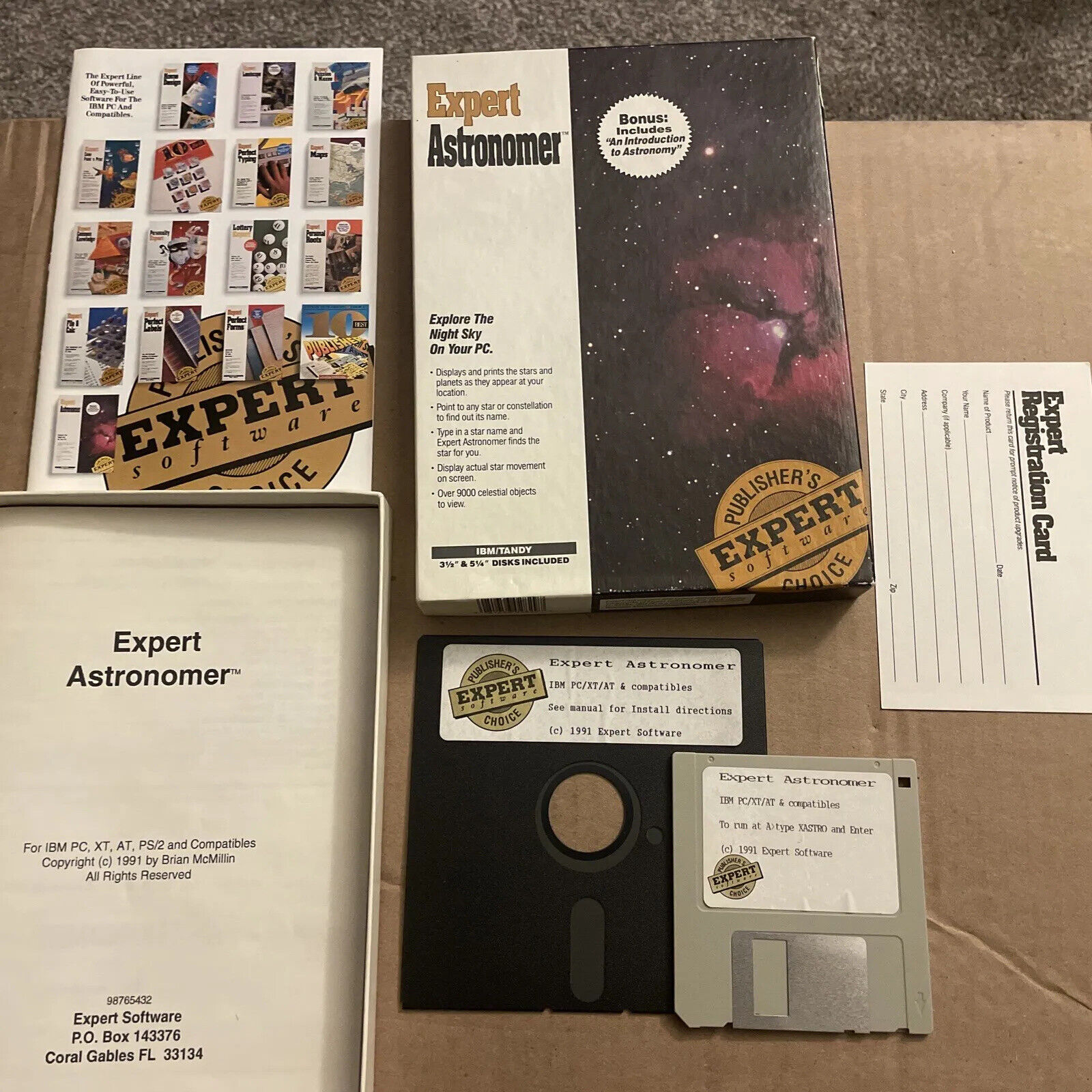 Expert Astronomer - Expert Software (PC, 1991) 