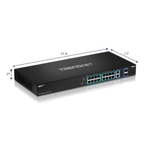 Trendnet TPE-TG182F 16X GIGABIT POE PORTS 18PORT GIGABIT HIGH POWER POE SWITCH