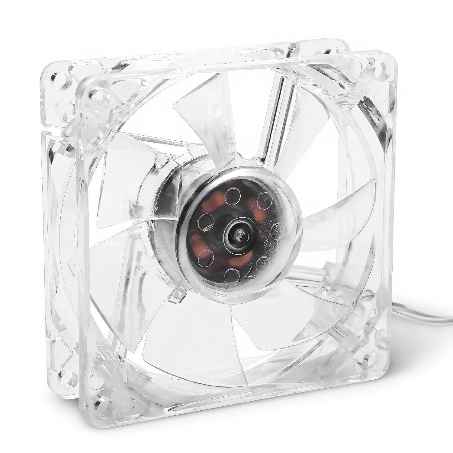 80Mm 5V USB Transparent CPU Cooling Fan for PC Computer, 8Cm X 8Cm X 2.5Cm