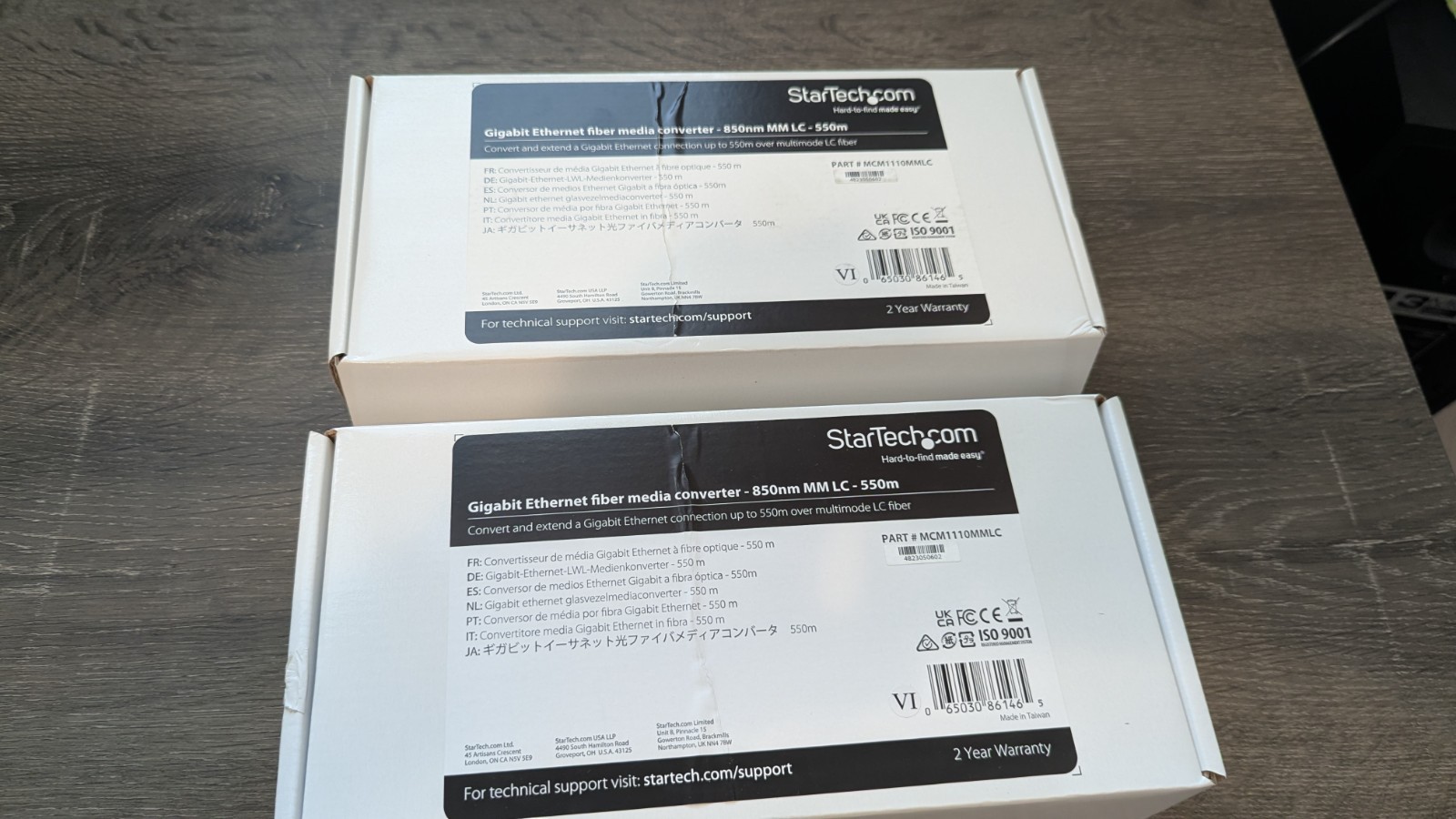 Startech.com Gigabit Ethernet Fiber Media Converter MCM1110MMLC
