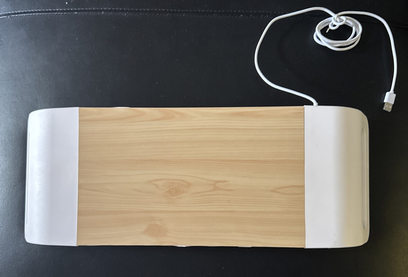 Bed Laptop Wood White Tray USB-C Charging Work At Home In Bed On Sofa Thing