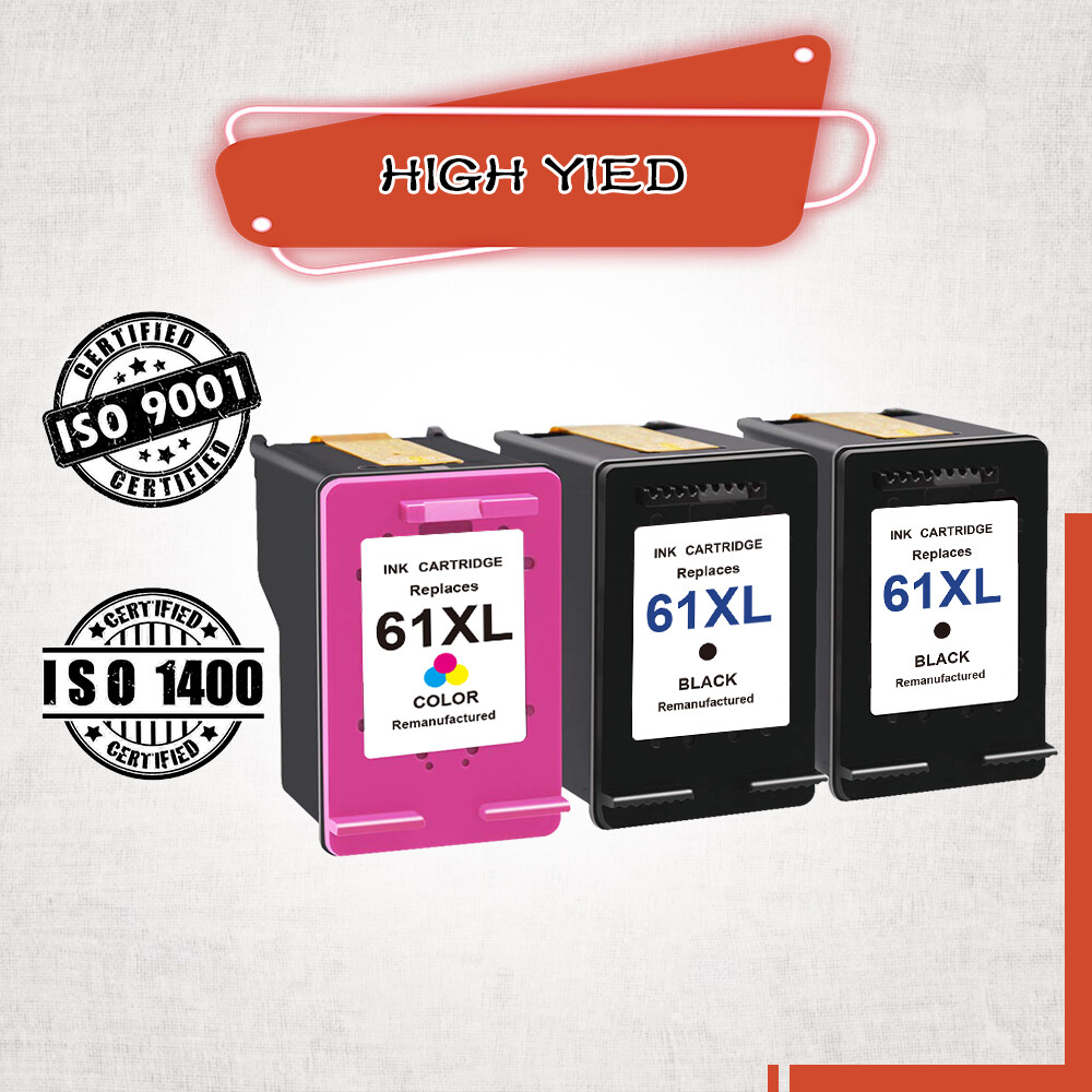 61 XL Black/Color Ink Cartridge for HP Deskjet 2544 2546 2547 2548 2549