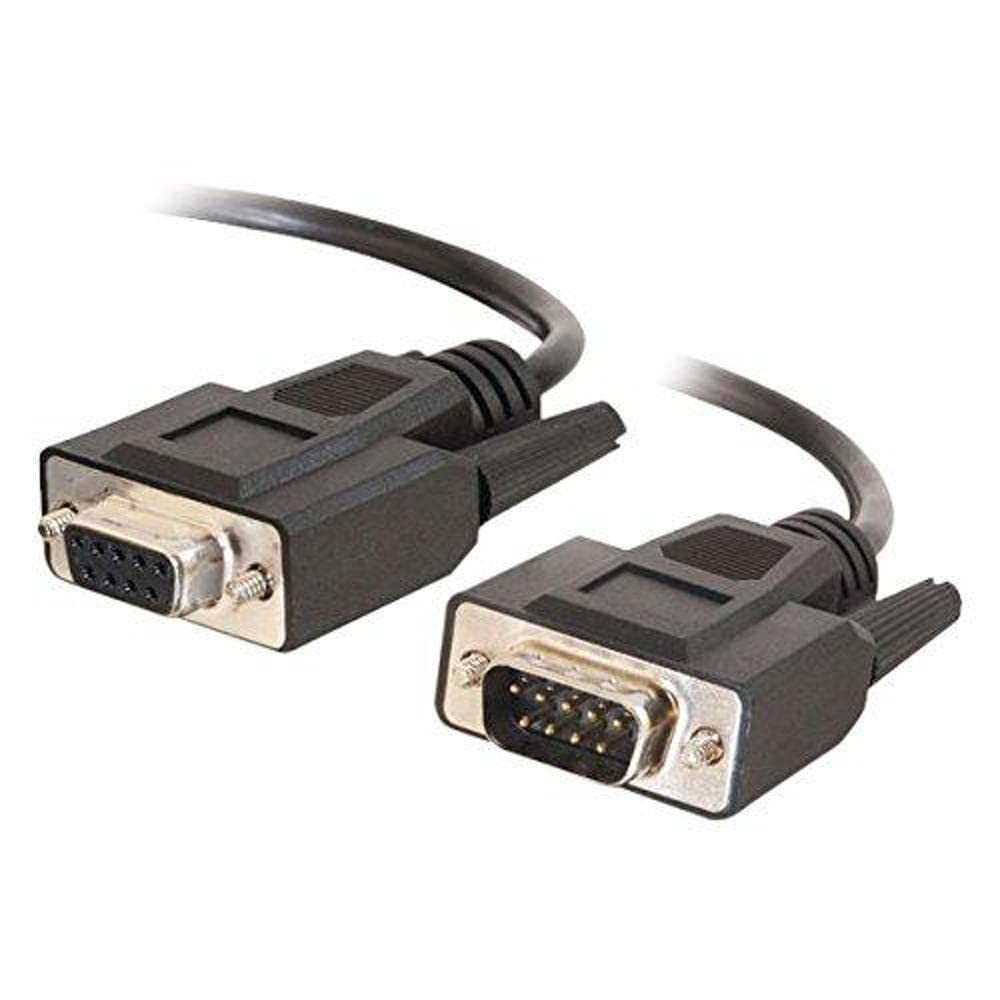 1FT DB9 M/F BLK EXTENSION CABLE - Male Female DB9 Extension Cable