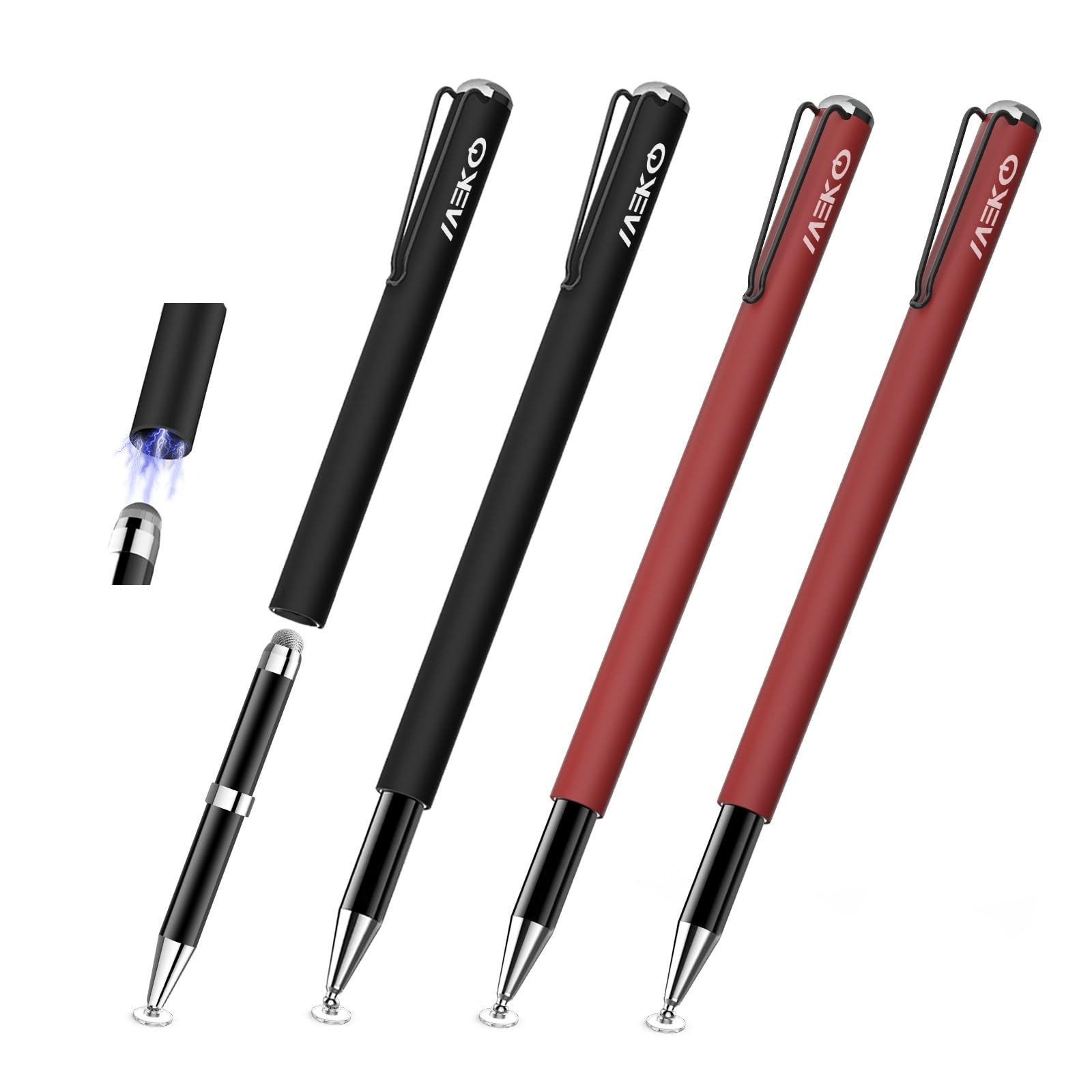 2-in-1 Capacitive Stylus Pens for Touchscreens, Precision Touch & Drawing Tool