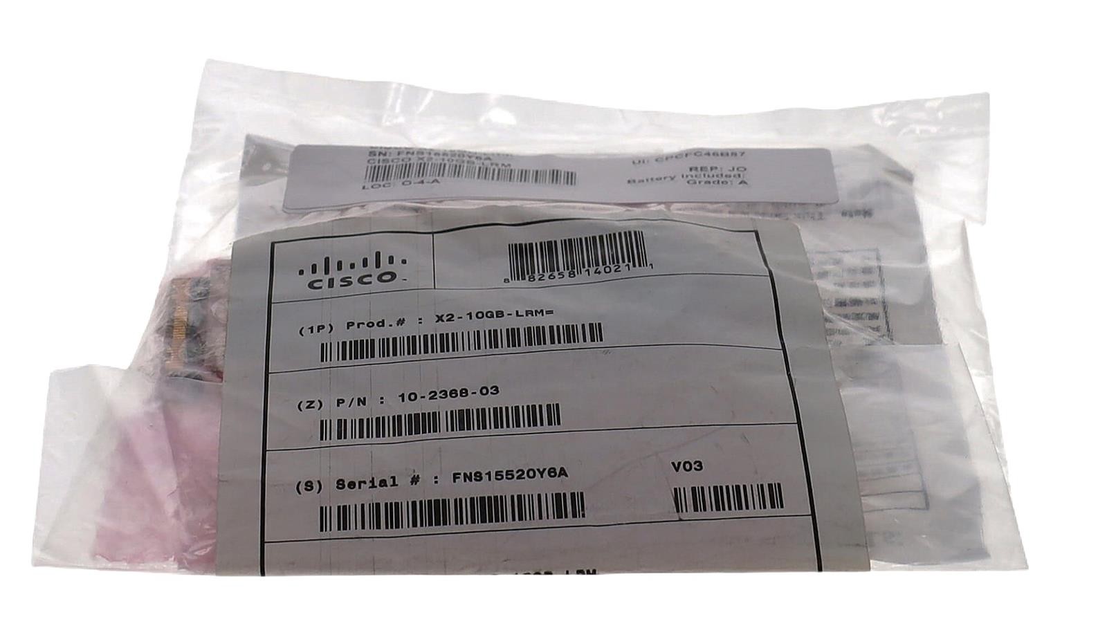 NEW CISCO X2-10GB-LRM 10-2368-03 MMF FIBER TRANSCEIVER MODULE