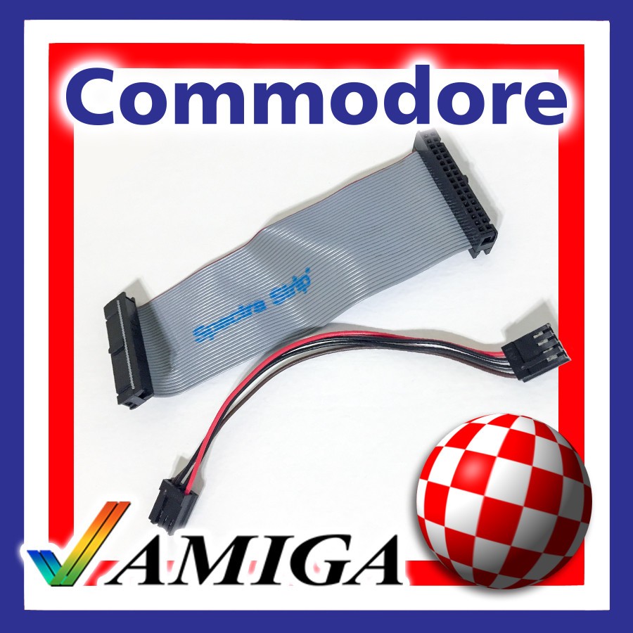 AMIGA A500 FLOPPY DISK DRIVE RIBBON AND POWER CABLE KIT