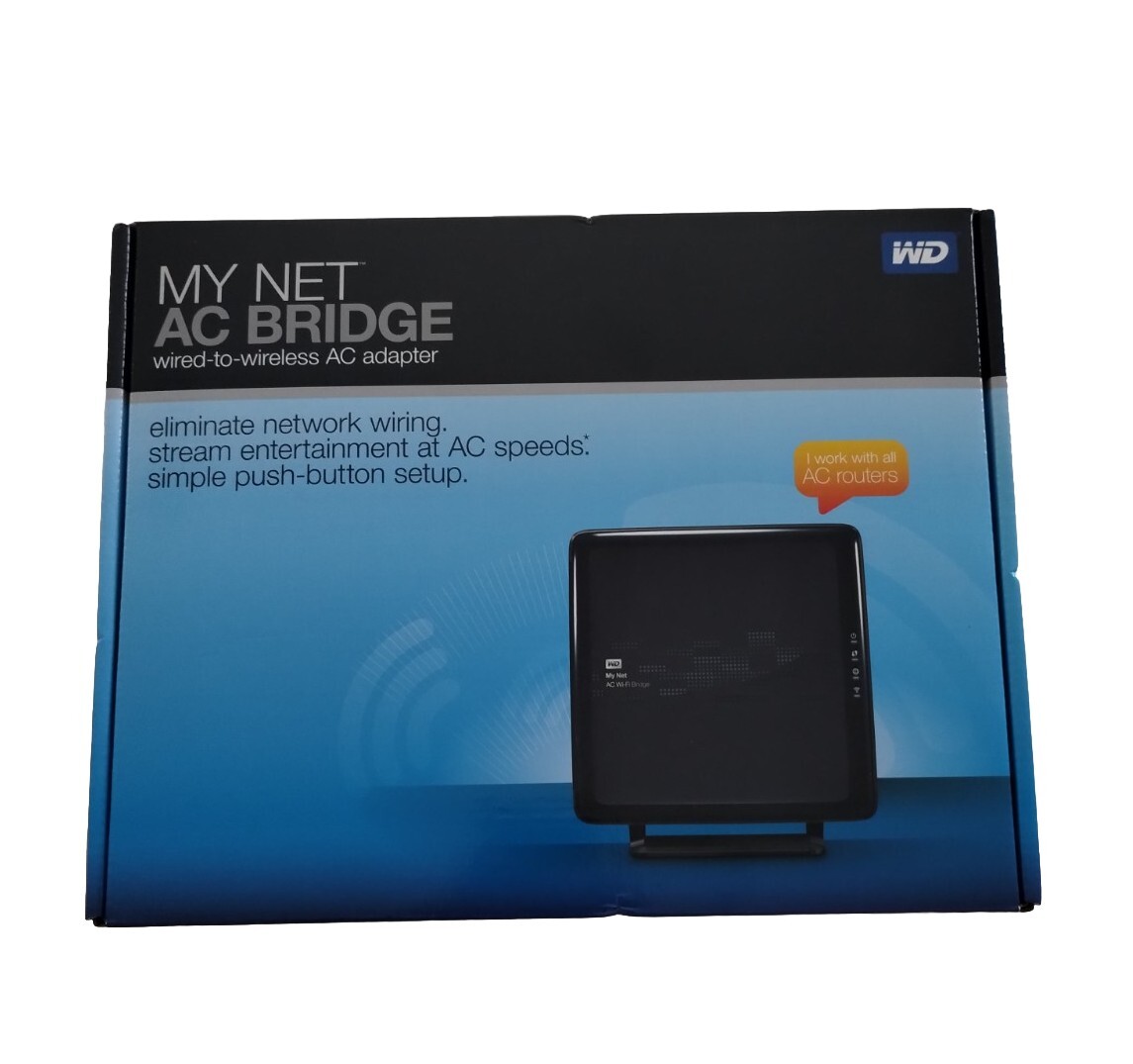 My Net AC Bridge 4-Port Gigabit WDBMRD0000NBL-HESN WD IN BOX