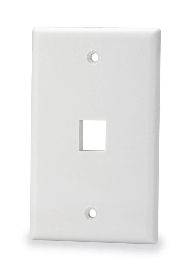 SIGNAMAX SKF-1-WH 1-PORT FACEPLATE. QUANTITY: 10